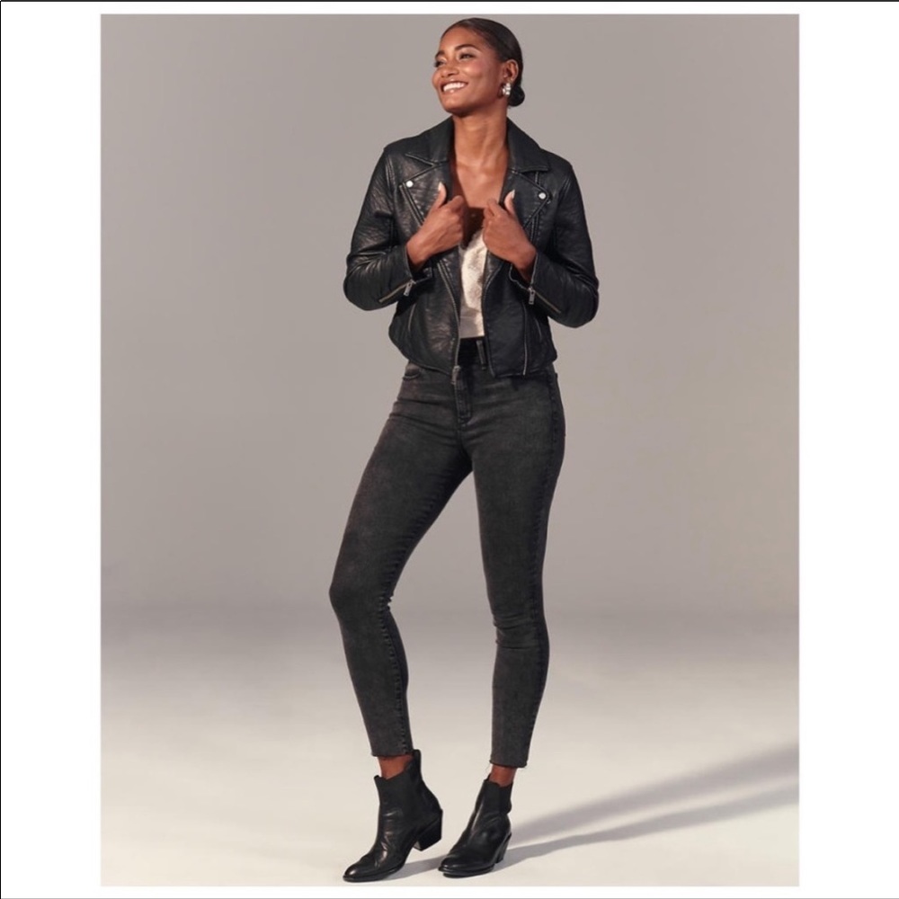 a&f curve love high rise super skinny ankle jeans